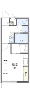 レオパレスプルメリアA【111号室】の間取り