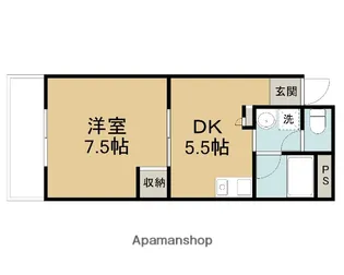 K’SB吉成【206号室】の間取り