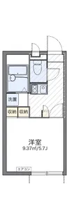 レオパレスヴァンキャトルⅡ【204号室】の間取り