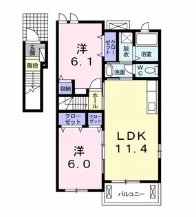 リアン・ド・ファミーユ【2階】の間取り