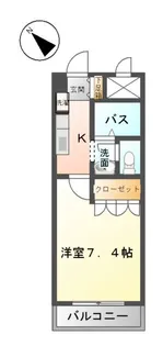 久松プレイス【203号室】の間取り