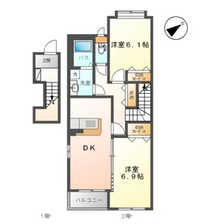 メゾン ド マルシェ【2階】の間取り