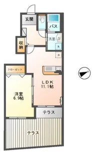 スターブライト浜坂【1階】の間取り