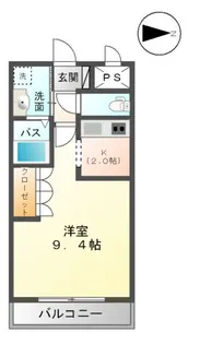 エスポアール中町【105号室】の間取り