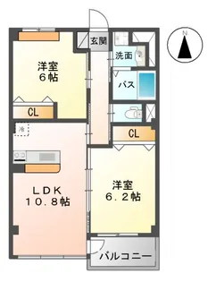ティアクラウン【3階】の間取り