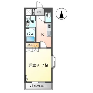 フローリッシュ ガーデンズ【2階】の間取り
