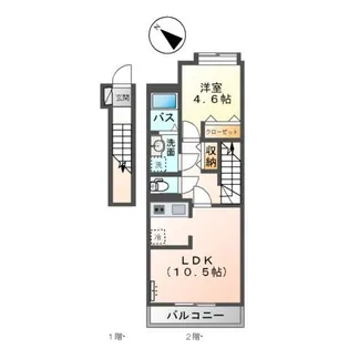 プレジール【2階】の間取り