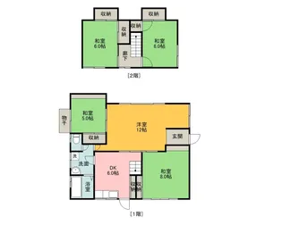 鳥取県鳥取市西町3丁目【一戸建】の間取り