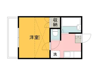 プレジール【204号室】の間取り