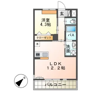 グライナー【105号室】の間取り