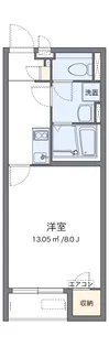 クレイノクレセントⅡ【106号室】の間取り