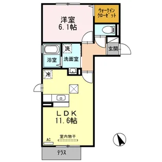セレッソ【1階】の間取り