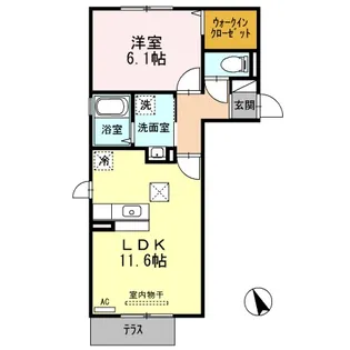 セレッソ【1階】の間取り