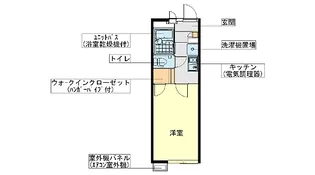 レオパレス湖山駅前【105号室】の間取り