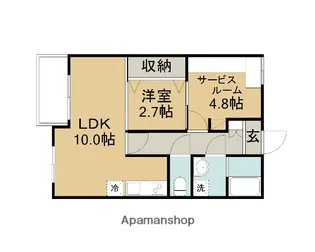 LIEN大杙【101号室】の間取り