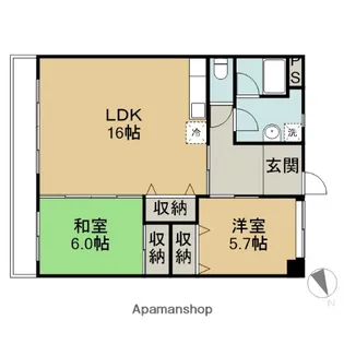 カーサアヴィタンテ【306号室】の間取り