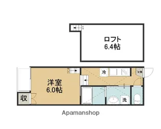 ALPHA THE PREMIER 吉方町【2006号室】の間取り