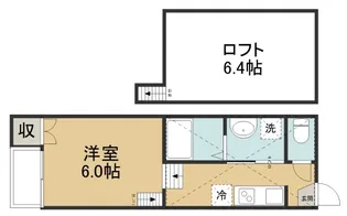alpha the premier 吉方町【1階】の間取り