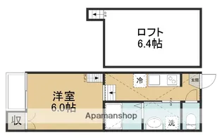 ALPHA THE PREMIER 吉方町【1007号室】の間取り