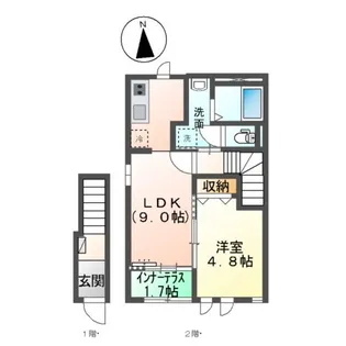 マリーゴールド【2階】の間取り
