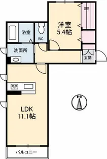 シャーメゾンAYA【2階】の間取り