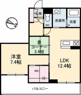 シャーメゾン湯所久松テラス【3階】の間取り