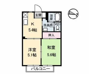 ゲット バーディー【0103号室】の間取り