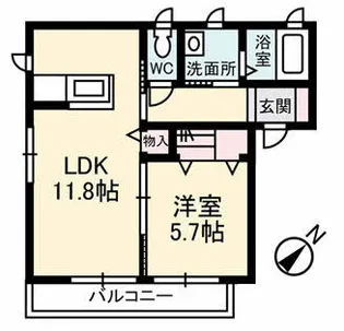 第11ダイカクハイツ【1階】の間取り