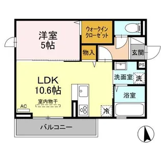 GRANCLASS秋里【2階】の間取り