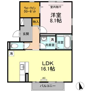 フェリーチェ立川 B棟【3階】の間取り