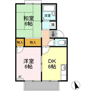 アーバン ツインピア 2棟【1階】の間取り
