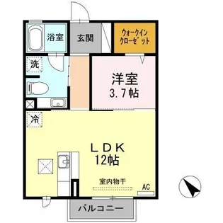 POPO・ベルグ【1階】の間取り