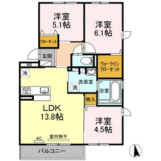 セレスト・パレ【2階】の間取り