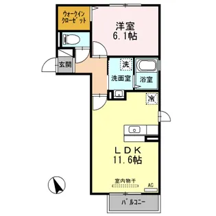 セレッソ【2階】の間取り