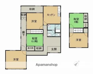 鳥取県鳥取市美萩野3丁目158【一戸建】の間取り