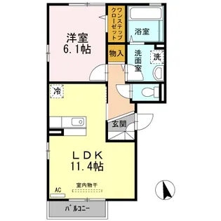 グロリアス【2階】の間取り