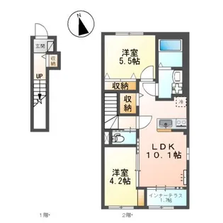 スターテラス岩倉(仮)【2階】の間取り
