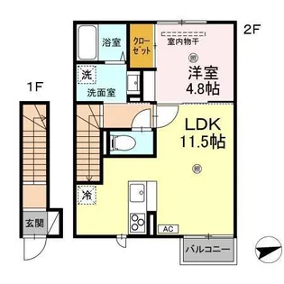 ENNE【2階】の間取り