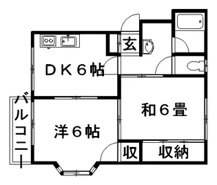 コーポ・モリッツ【2階】の間取り