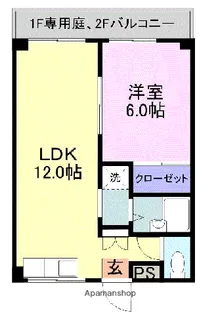 コノセールⅡ【201号室】の間取り