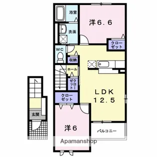 アルマーニⅣ【203号室】の間取り