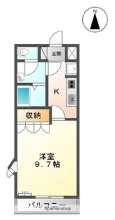 ピュアラK【205号室】の間取り