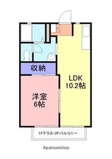 ルポ・メゾンA棟【202号室】の間取り
