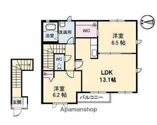 サニーハイツ【2階】の間取り