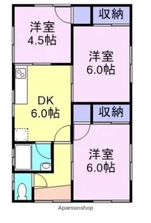 鳥取県米子市新開2丁目【一戸建】の間取り