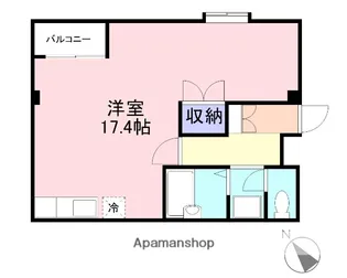 アーバネスト西村Ⅷ【207号室】の間取り