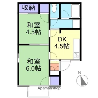 コーポリーベ【2階】の間取り