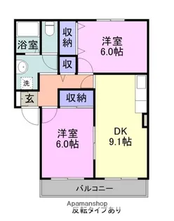 ボナール寿B棟【105号室】の間取り