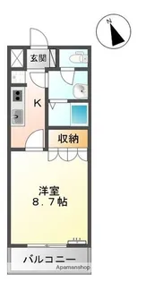 セレニティーK【203号室】の間取り
