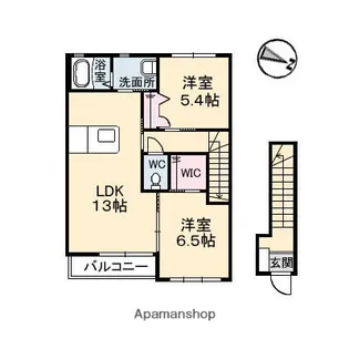 サンディアス【2階】の間取り